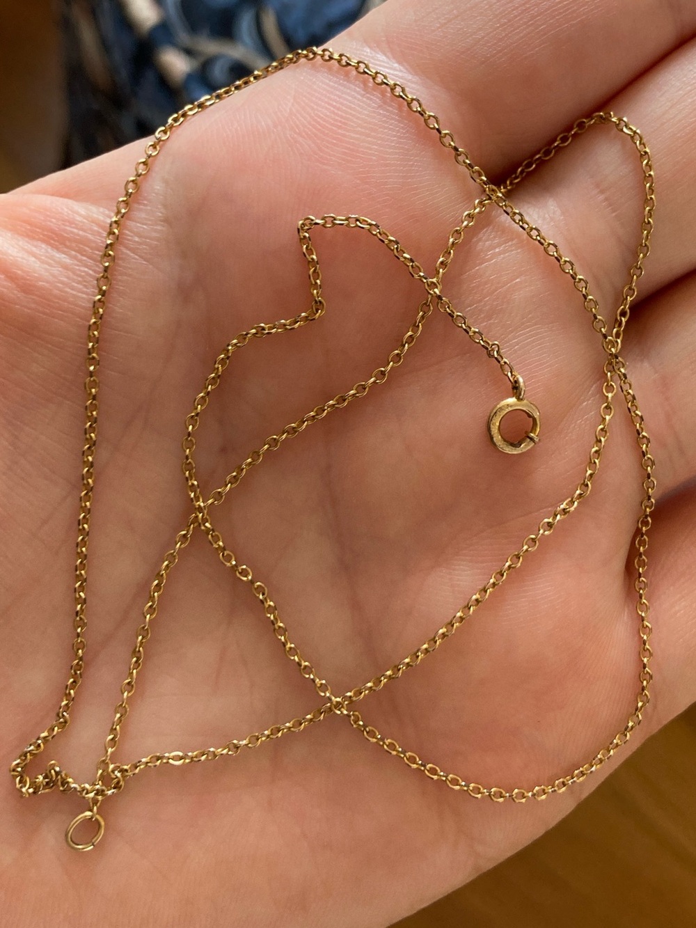 Antique Edwardian 12K Gold-Filled Necklace Chain 19.25” Length - Picture 7 of 9